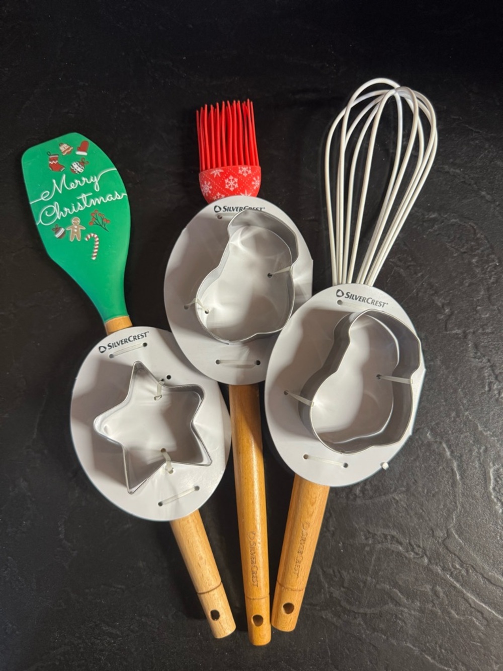 Holiday Baking Tool Set - Green, Red, White